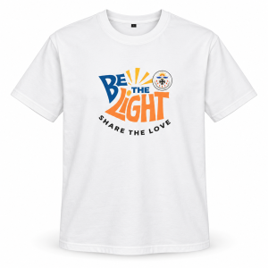 Kaus KTM Be The Light - depan Kaus KTM Be The Light warna putih, tampak depan